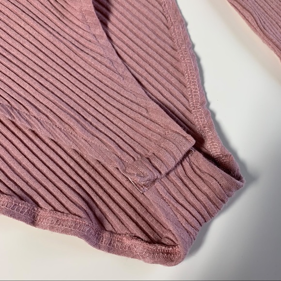 🎁 Dusty pink rib knit bodysuit - Picture 7 of 9